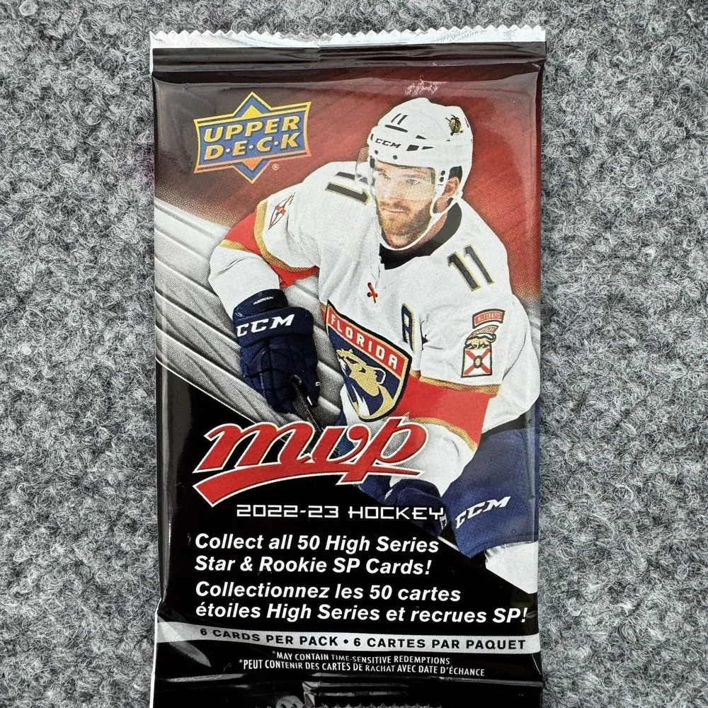 (Lot of 4) Upper Deck MVP 2022-23 Hocky Card Packs - 24 Total Cards - New Sealed